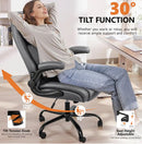 KERDOM - ERGONOMIC PU LEATHER OFFICE CHAIR - GRAY - Like New