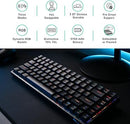 RK ROYAL KLUDGE RK84 RGB 75% Triple Mode Mechanical Keyboard RED SWITCH - BLACK - Like New