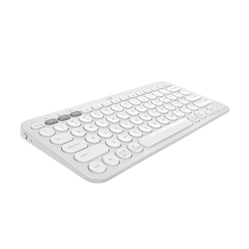 LOGITECH PEBBLE KEYS 2 K380S MULTI DEVICE BLUETOOTH WIRELESS KEYBOARD - WHITE - Like New