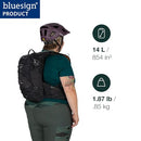 OSPREY RAVEN 14 HYDRATION PACK - WOMEN'S - GRAY/ORANGE - Like New