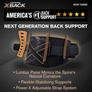 Copper Fit X-Back Brace for Lower Back Pain, Adjustable, Breathable (L/XL) - BLK - Like New