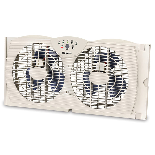 HOLMES DUAL BLADE DIGITAL WINDOW FAN 17100 - WHITE - Like New