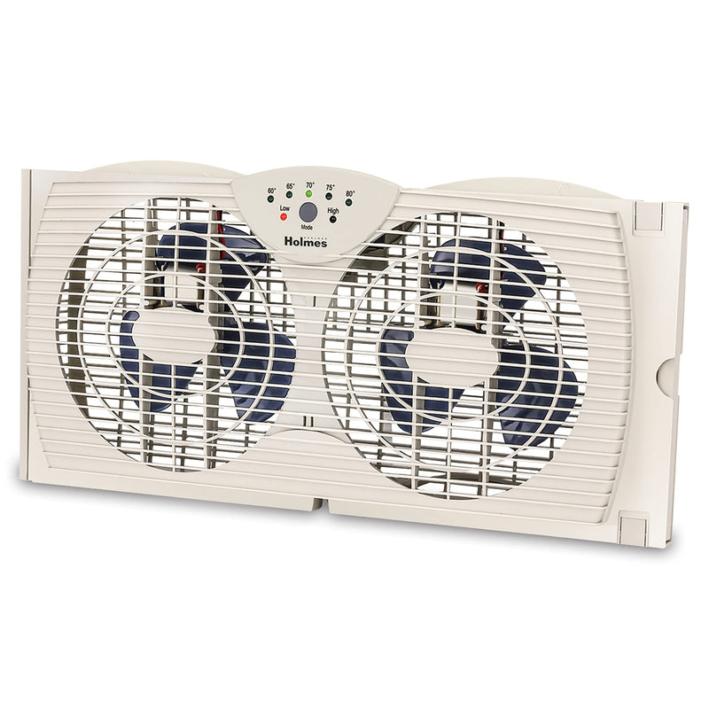 HOLMES DUAL BLADE DIGITAL WINDOW FAN 17100 - WHITE - Like New