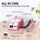 SUBAY PROFESSIONAL ELECTRIC NAIL DRILL 25000RPM NAIL FILE MACHINE - PINK - Like New