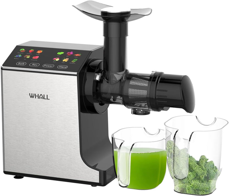 Whall Slow, Masticating & Cold Press Juicer Machine, 2 Speeds - Scratch & Dent