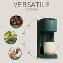 WILLOW K-CUP COFFEE MAKER, SINGLE SERVE COFFEE MAKER WITH 6 TO 12OZ BREW - GREEN - Like New