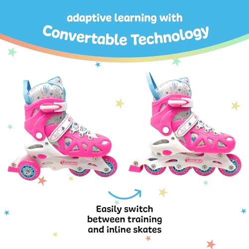CHICAGO SKATES INLINE TRAINING SKATE COMBO - PINK/PURPLE - SMALL S RANGE - Like New