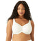 WACOAL WOMEN'S BASIC BEAUTY CONTOUR T-SHIRT BRA, SIZE 36D - IVORY - Brand New