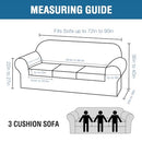 H.VERSAILTEX MODERN VELVET PLUSH 4 HIGH STRETCH SOFA SLIPCOVER FURNITURE NAVY - Like New