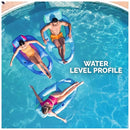 SWIMWAYS SPRING FLOAT PREMIUM DUO, POOL CHAIR FITS 2 ADULTS - BLUE/TEAL - Like New