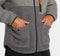 HOKA MEN'S FLEECE SKY JACKET - SIZE: MEN S (AU/UK MS) (EU MS) - GRAY - Brand New