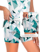 FKEEP Women's Tennis Golf Dress Outfits Athletic Workout Dress with Shorts - L - Brand New