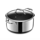 HEXCLAD 8QT HYBRID NONSTICK BRAISER STOCK POT WITH LID CWPTLD08 - SILVER - Like New