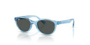 RAY-BAN RJ9080SF SUNGLASSES SIZE 47 - TRANSPARENT BLU/DARK GRAY - Like New