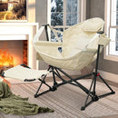 AINFOX HAMMOCK CAMPING CHAIR FOOTREST FOLDABLE PORTABLE ROCKING - Scratch & Dent