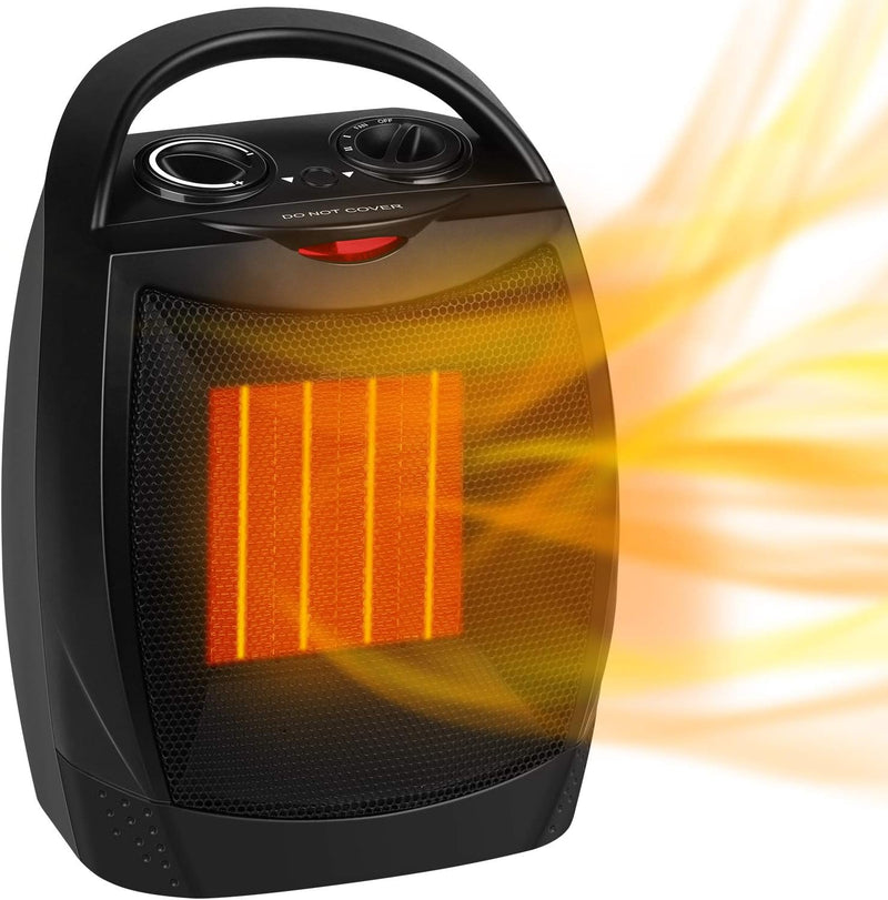 GiveBest Portable Electric Space Heater, 1500W/750W PTC-905 - BLACK Like New