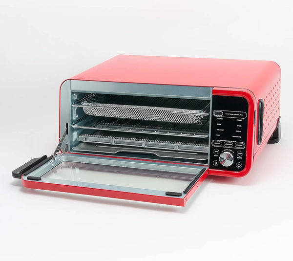 Ninja SP251Q Digital Air Fry Pro 10-in-1 Smart Oven w/Temperature Probe - RED Like New