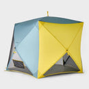 EMBARK BEACH SHELTER YELLOW - 4 HUB SHELTER - LIGHT TEAL/YELLOW - Like New