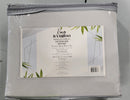 KING BAMBOO COMFORT BAMBOO 1800 THREAD COUNT 3 LINE EMBROIDERED (4PC) - SILVER - Like New
