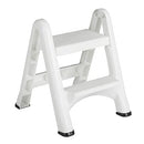 Rubbermaid EZ Step Folding Stool, 2-Step, White - Brand New