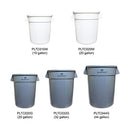 Thunder Group 20 Gallon Trash can, Plastics, White, Comes in Each - Brand New