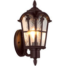 SUCOLITE LARGE SIZE OUTDOOR WALL LIGHT FIXTURES BROWN EXTERIOR LIGHTING FIXTURES - Like New