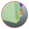 SMEAD END TAB PRESSBOARD FASTENER FILE FOLDER SAFESHIELD EXPANSION - GRAY/GREEN - Brand New