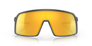 OAKLEY SUTRO SUNGLASSES MATTE CARBON GRAY FRAME, PRIZM 24K GOLD LENSES, 140MM - Like New