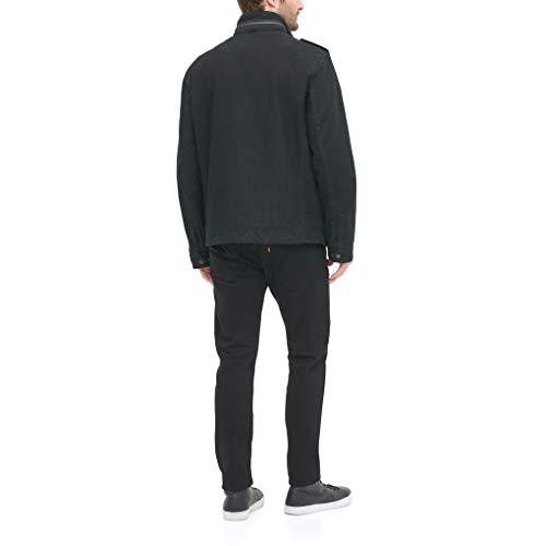 Levi's Men's Washed Cotton Military Jacket - SIZE: MEN XL - BLACK FILLED - Like New
