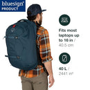 OSPREY TRAVEL BACKPACK 40L 10003320 - BLACK/GRAY - Like New