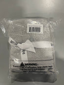 TEEMA 100% TURKISH COTTON WASHCLOTH PACK OF 4 - 12X12 WASHCLOTH STONE - Like New