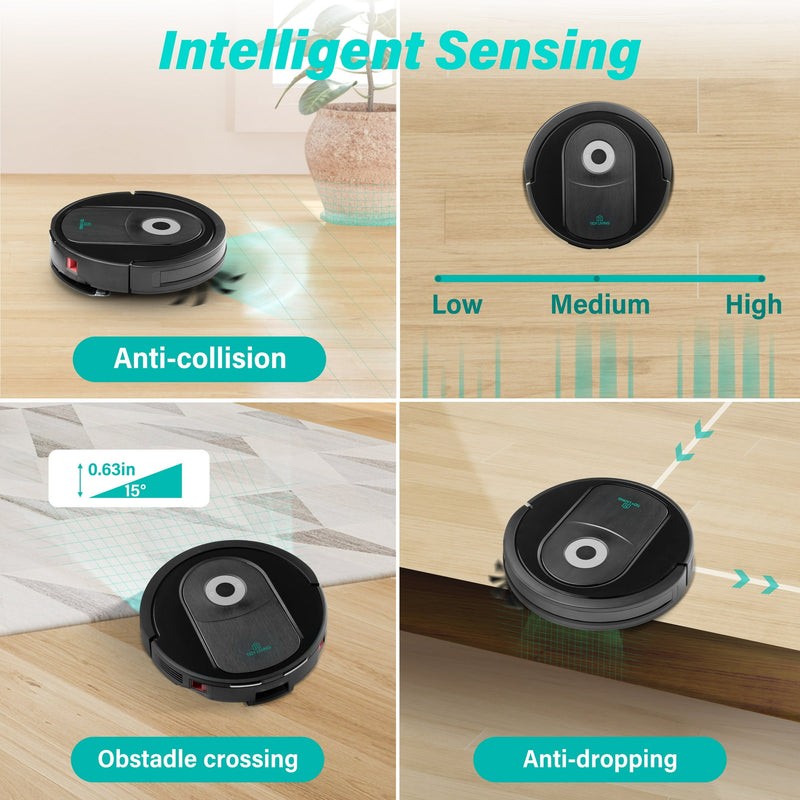 TIDY LIVING ROBOT VACUUM CLEANER,2 IN 1 ROBOT VACUUM AND MOP - Scratch & Dent