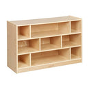 ECR4KIDS MOBILE BLOCK STORAGE CART, MEDIUM, CLASSROOM FURNITURE, NATURAL - Like New