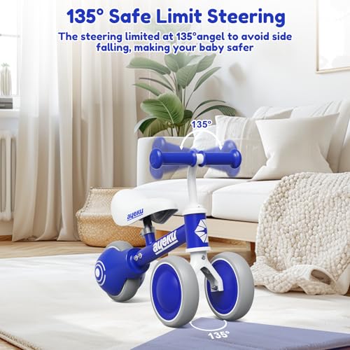 AYEKU BABY BALANCE BIKE TOYS FOR 1 YEAR OLD BOY GIFTS TODDLER BIKE - BLUE Like New