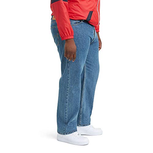 LEVI'S W46/L30 MEN'S 505 REGULAR FIT JEANS - MEDIUM STONEWASH - Like New