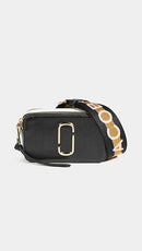 Marc Jacobs Women's The Snapshot MJ Cross Body Bag - New Black Multi - Brand New