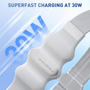 PRISMXR BATTERY PACK META QUEST 3S/3/2/PRO 10,000MAH 30W P1101 - MOONLIGHT WHITE - Like New