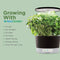 AeroGarden Harvest 360 Garden Hydroponic System LED Herb Kit 100692 - Black Like New