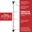 Product Trend Dual Security Bar Extends 28 Inches to 45 Inches - White - Like New