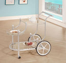 Coaster Home Furnishings Sarandon 3-Tier Metal Glass Bar Cart - 910076 - Brand New