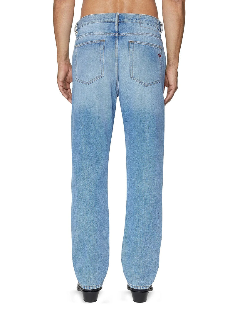 DIESEL MENS REGULAR FIT MID WAIST STRAIGHT LEG JEANS SIZE: 34X32 - BLUE WASH - Like New