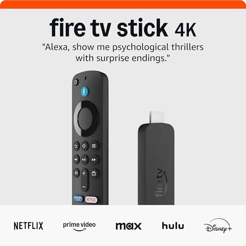 AMAZON FIRE TV STICK 4K STREAMING DEVICE SUPPORT WI-FI 6 DOLBY VISION 6560339 - Like New