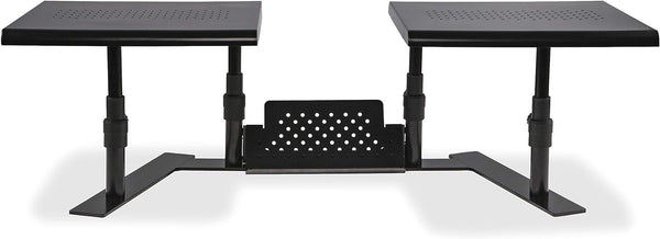 Allsop Metal Art ErgoTwin Dual Monitor Stand - BLACK - Like New
