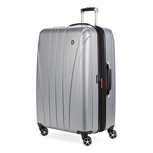 SWISSGEAR 7585 HARDSIDE EXPANDABLE LUGGAGE SPINNER WHEELS 28" - SILVER Like New