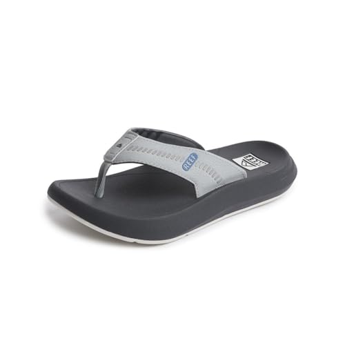 CJ1696 REEF FOOTWEAR MEN'S SWELLSOLE CRUISER LIGHT GREY/VINTAGE RIVERS SIZE 11 - Brand New
