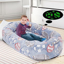 Hiseeme Human Dog Bed, 57"x37.4"x12.5" Glow in The Dark - Blue - Brand New