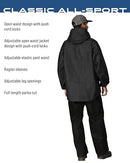 FROGG TOGGS Men's All-Sport 3-Layer Waterproof Rain Suit - Black/Black - XL - Brand New