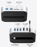 BAOZEE MAC MINI M4 DOCK WITH NVME SSD ENCLOSURE - BM01-BLK - Like New