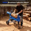 EFURDEN PORTABLE 16 TON ELECTRIC LOG SPLITTER WITH POWERFUL 1600W MOTOR - BLUE - Like New