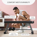 FF FINER FORM ESSENTIAL FLAT WEIGHT BENCH – HEAVY DUTY – Compact - Gray/Black - Brand New